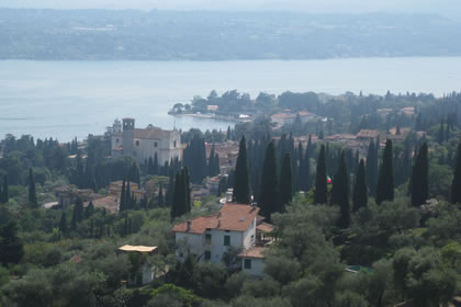 Gardone Riviera Blick von oben