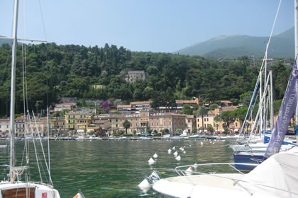 Toscolano Maderno Panoramablick auf den Golf