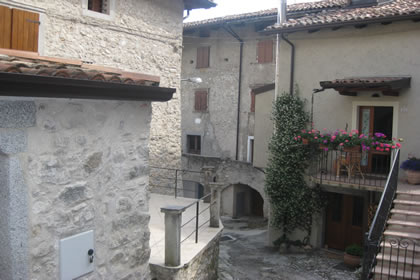Tremosine Panoramablick auf den Ortsteil Vesio