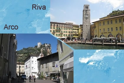 Arco und Riva am Gardasee