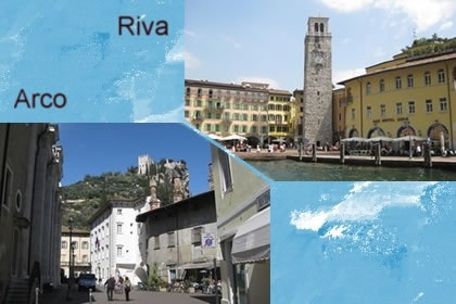 Arco und Riva am Gardasee