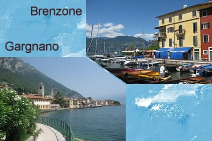 Brenzone und Gargnano am Gardasee